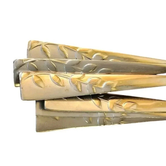 CAMBRIDGE Flatware Ivy Leave 22 Piece Fork Spoons Butter Knives Set Not Complete - Picture 8 of 8